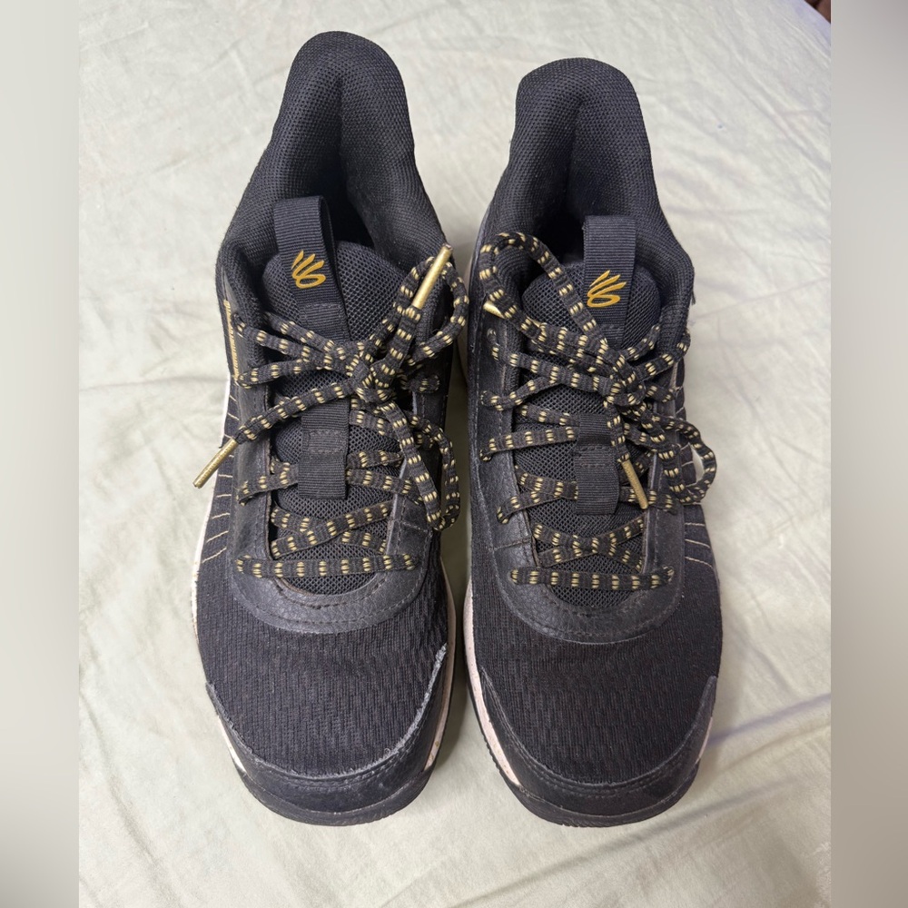 Under Armour Black and Gold Men's Sneakers